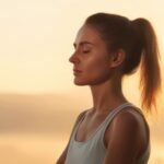 a-women-meditating-in-serene-morning-environment-with-calm-expression-on-her-face